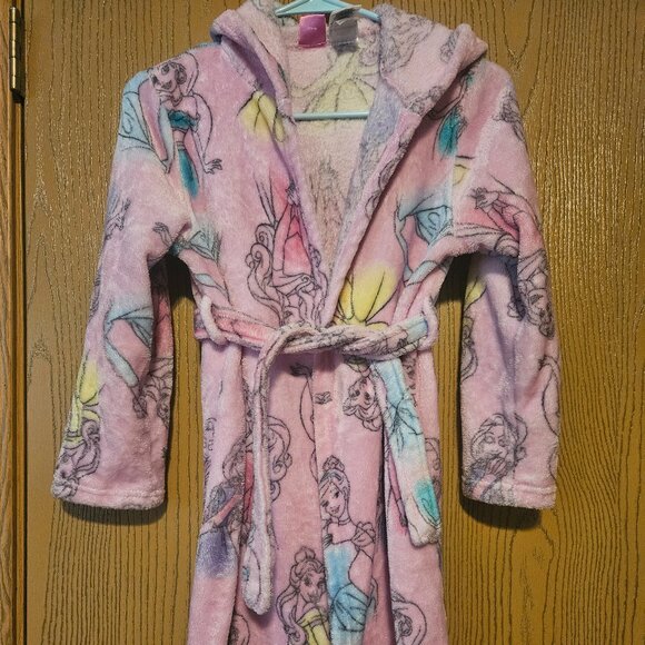 Disney Spa Robe Disney | Pajamas | Disney Princess Girls Plush Bath Robe Size L | Poshmark